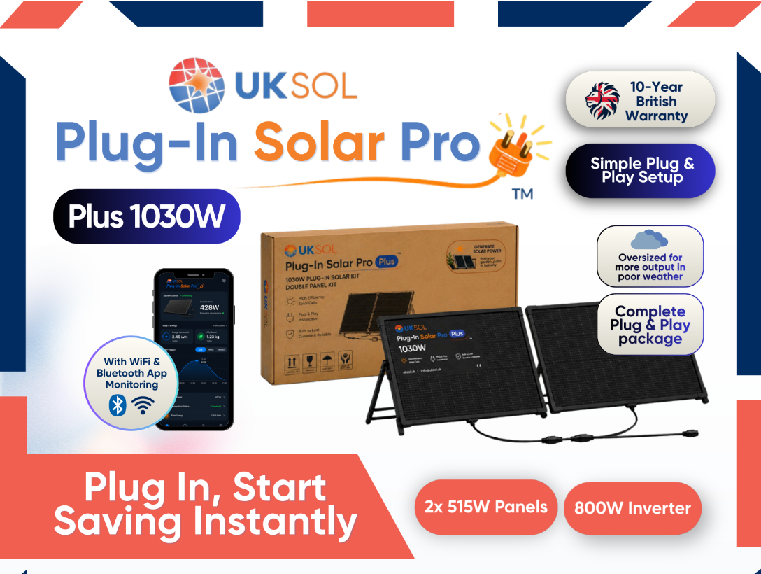 UKSOL Plug-in Solar Kit Pro Plus (1030W)